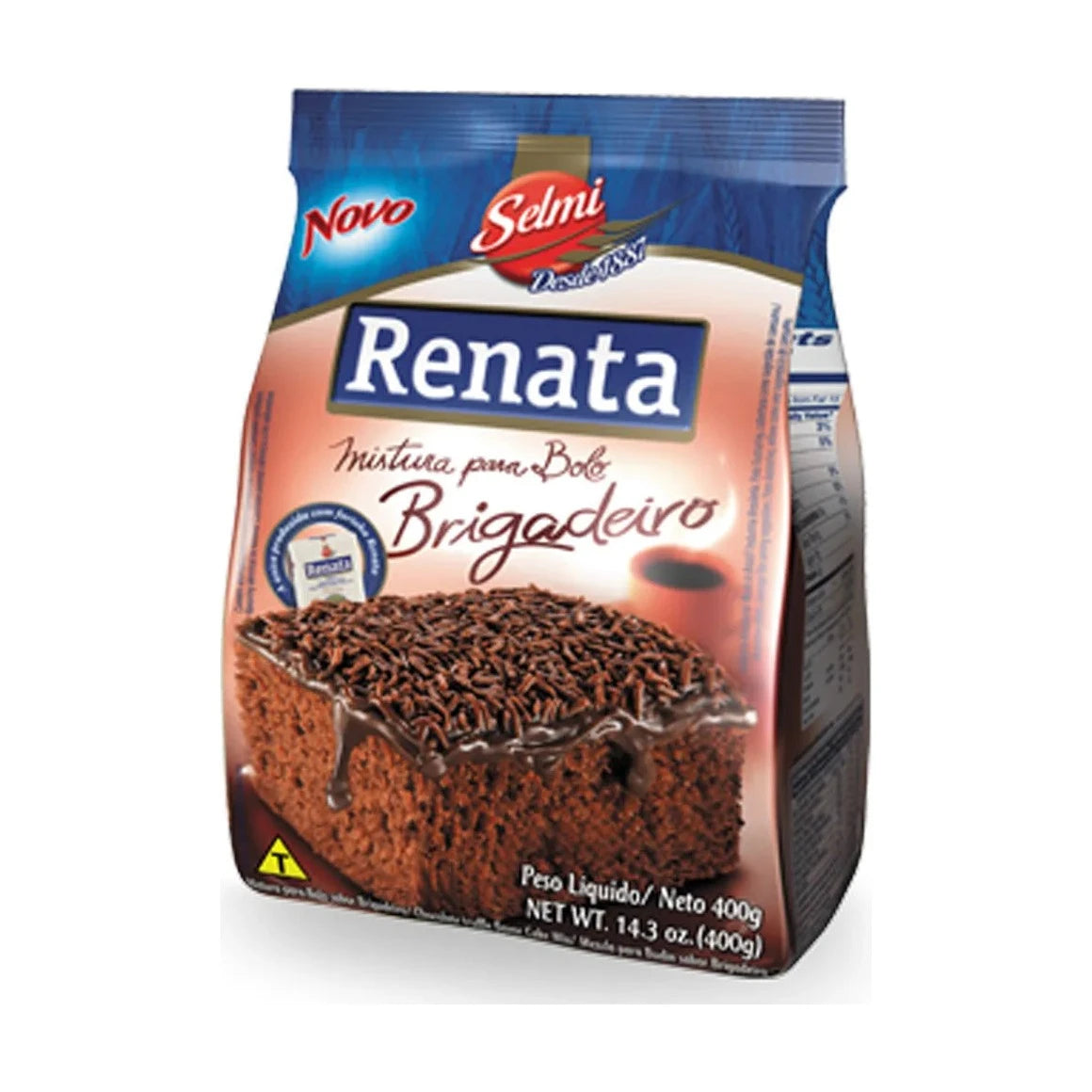 Mistura para Bolo de Brigadeiro Renata 400 g, chocolate cake mix
