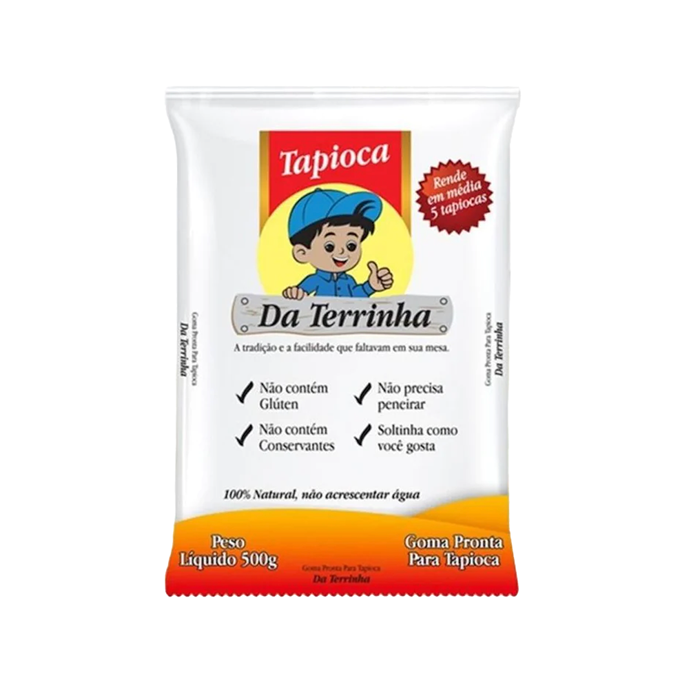 Goma Pronta para Tapioca Da Terrinha 500g
