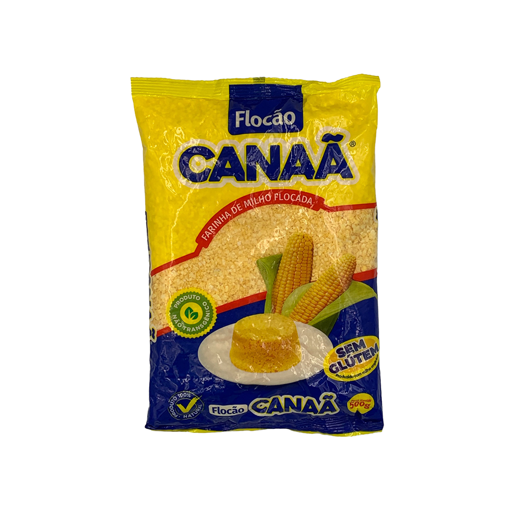 Farinha de Milho Flocão não transgênico Canaã 500g