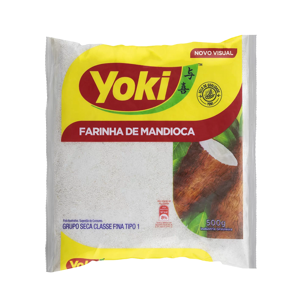 Farinha De Mandioca Crua Yoki 500g