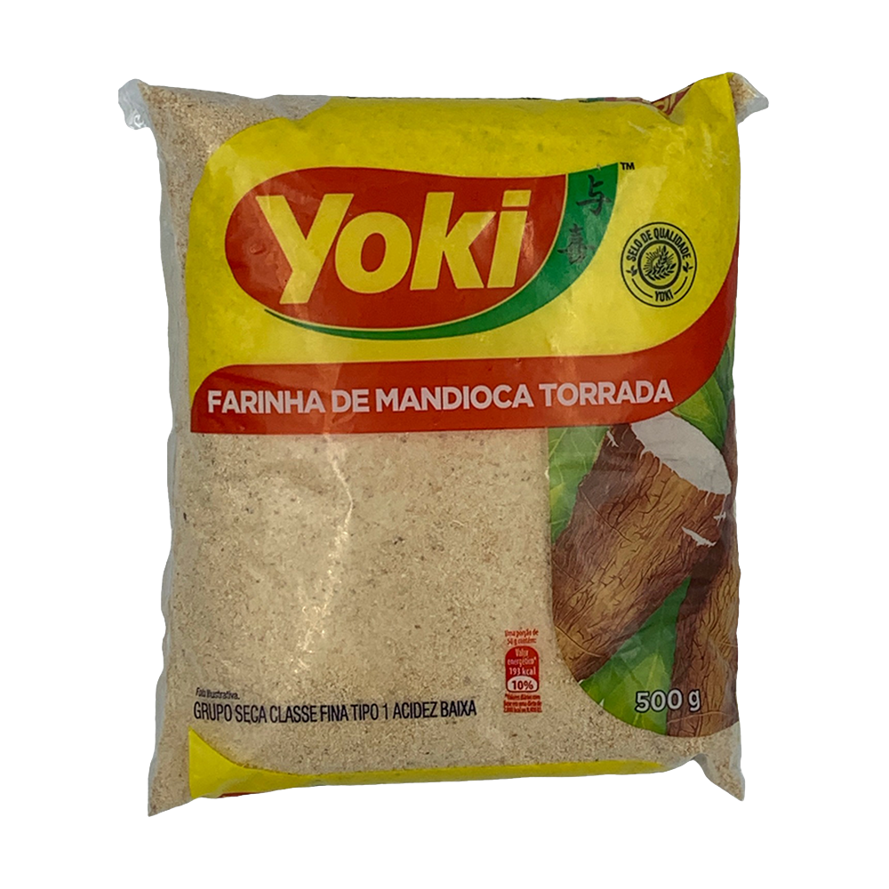 Farinha de Mandioca Torrada Yoki 500 g, toasted cassava flour