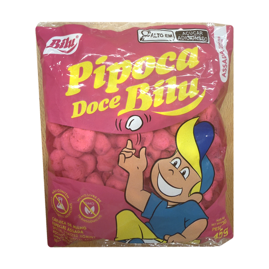 Pipoca Doce Bilu 45 g, sweet puffed corn